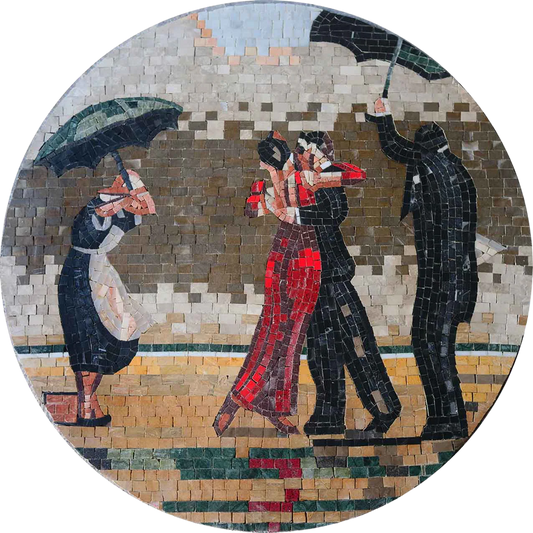 Mosaic Medallion - Under the Rain