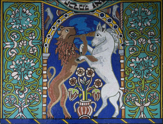 Mosaic Artwork - Jewish Symbols