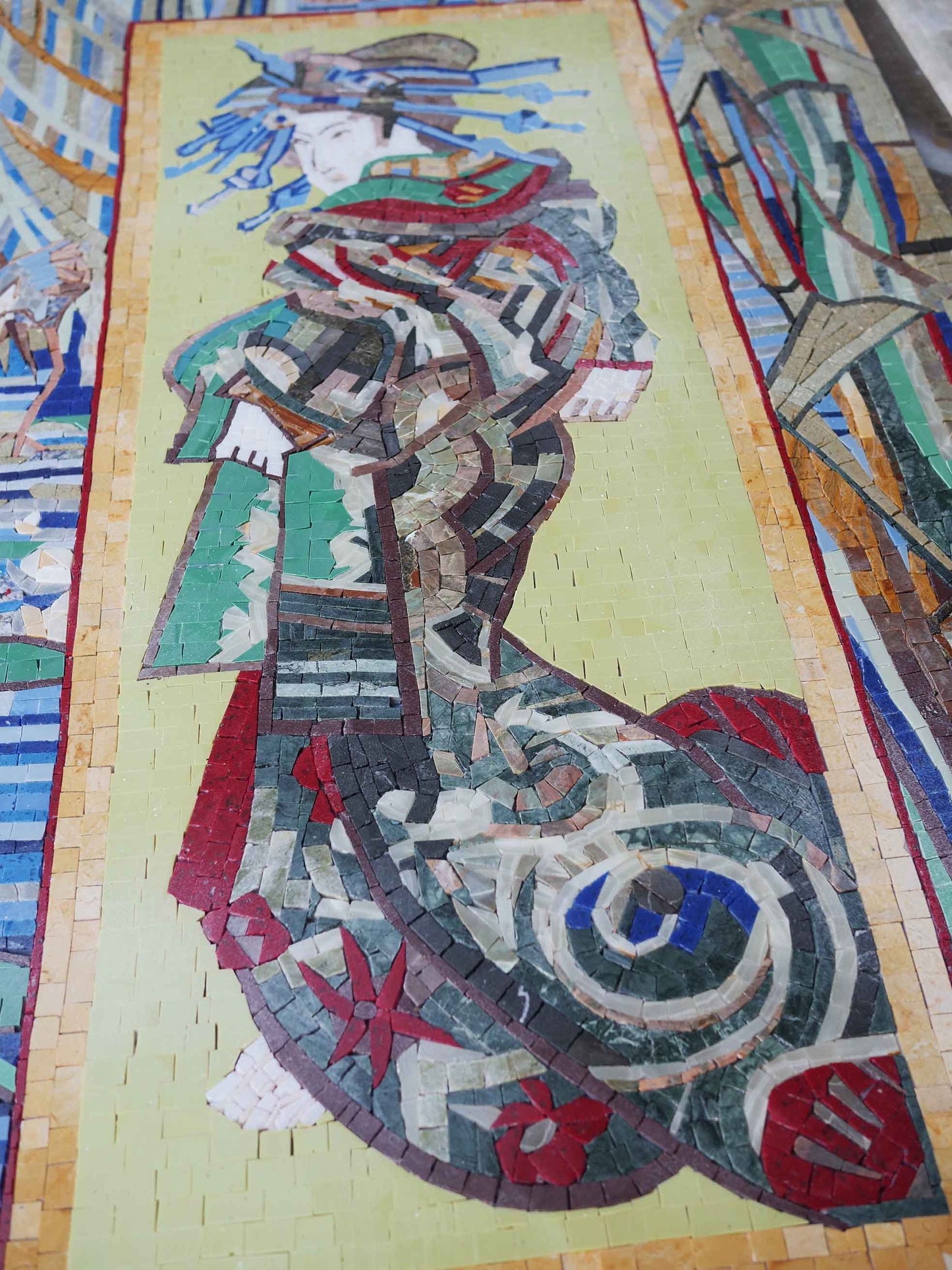 Vincent Van Gogh's Japenese Geisha - Mosaic Art Reproduction