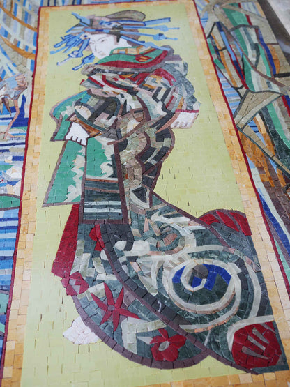 Vincent Van Gogh's Japenese Geisha - Mosaic Art Reproduction