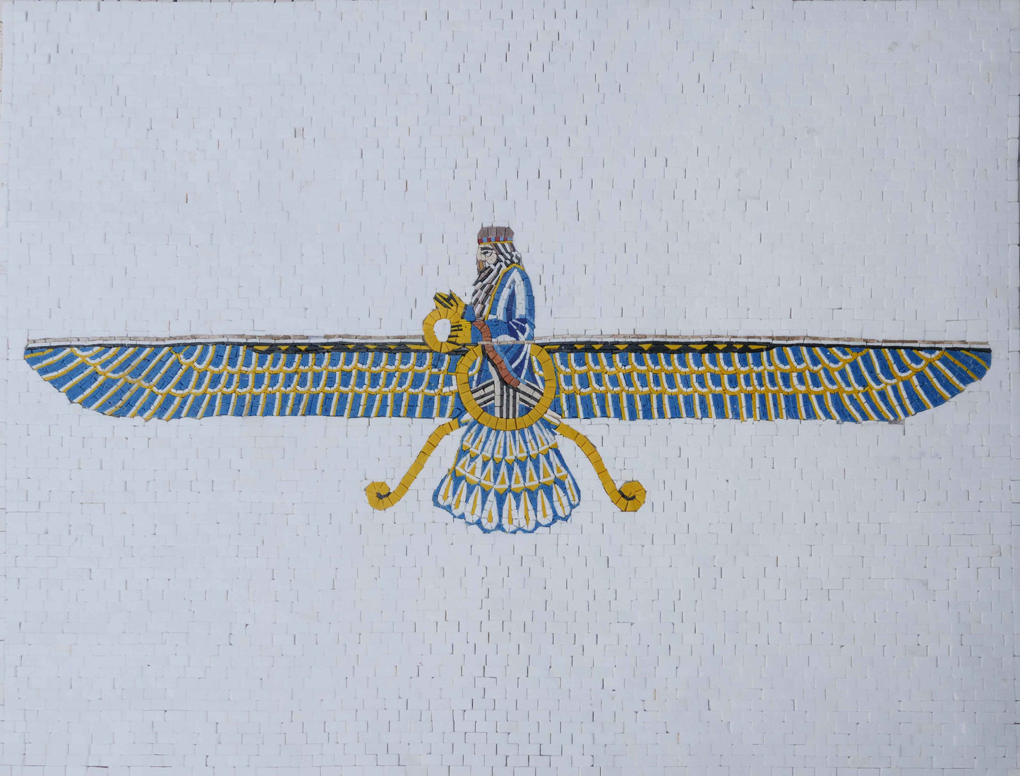 The Winged Symbol Mosaic Artwork