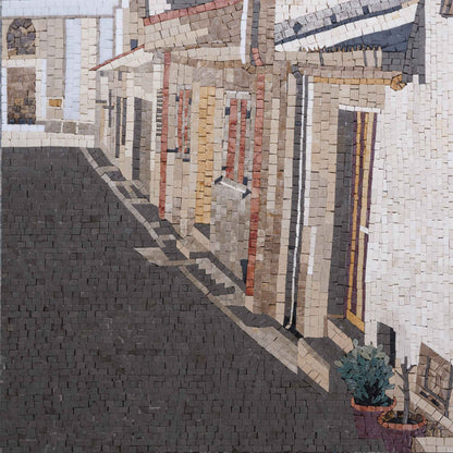 City Street Mosaic Artwork