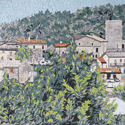 Village Scenary - Mosaic Art