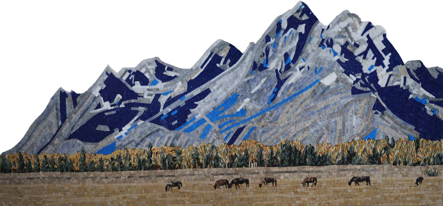 Mountain Mosaic Scenery