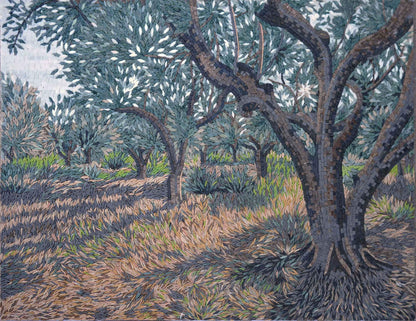 Olive Tree Season - Mosaic Art