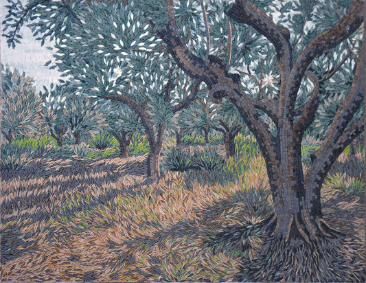 Olive Tree Season - Mosaic Art