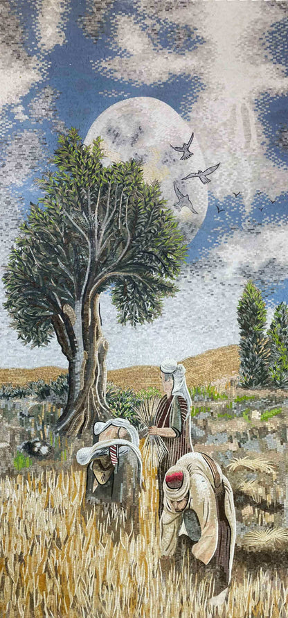 Harvest Season - Palestine Art Mosaic Design