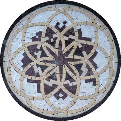 Floral Mosaic - Geometric Medallion