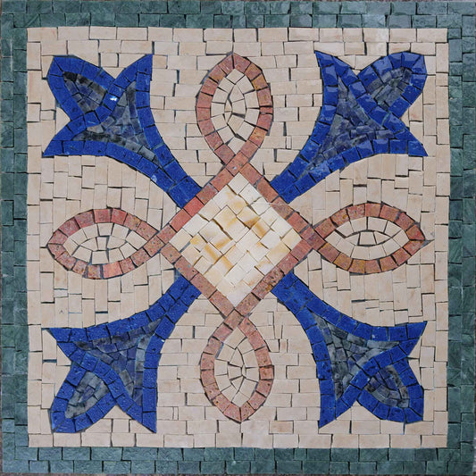 Floral Jewel Geometric Mosaic Design