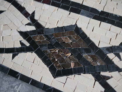 Classical Geometric Mosaic Rug