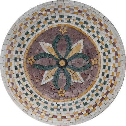 Mosaic Medallion - Central Floral