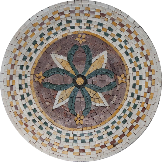 Mosaic Medallion - Central Floral