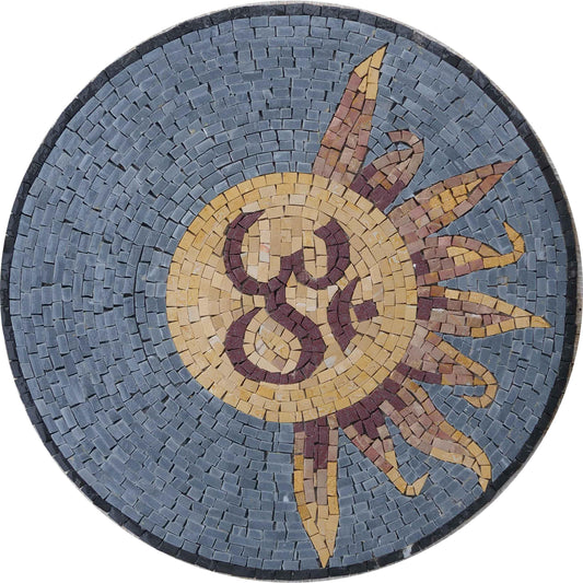 Celestial Numeral Mosaic Art