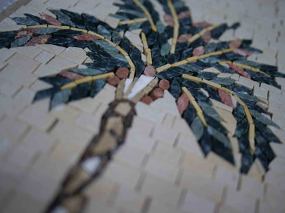 The Coconut Tree Mosaic Art Piece