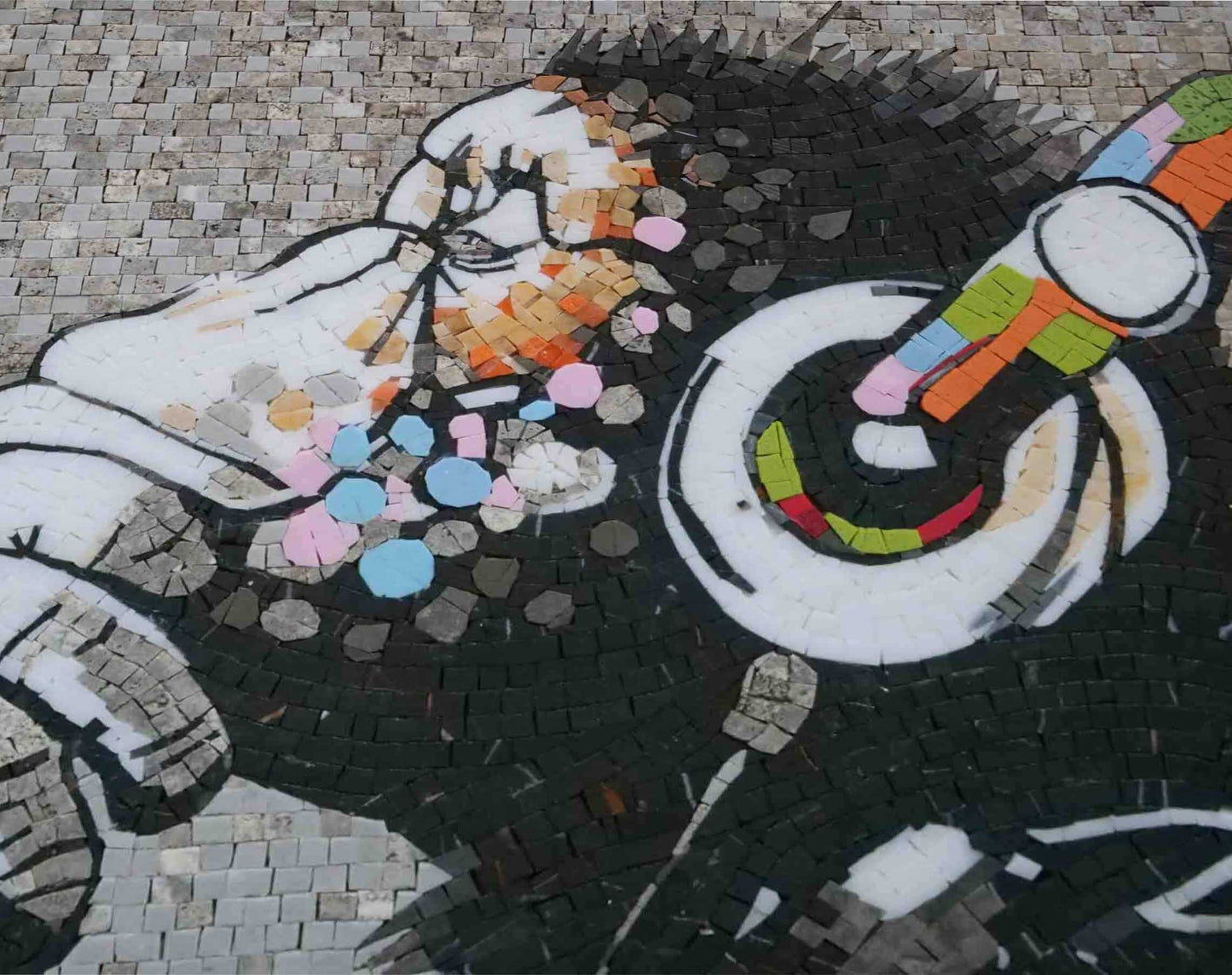 Musical Monkey - Mosaic Art