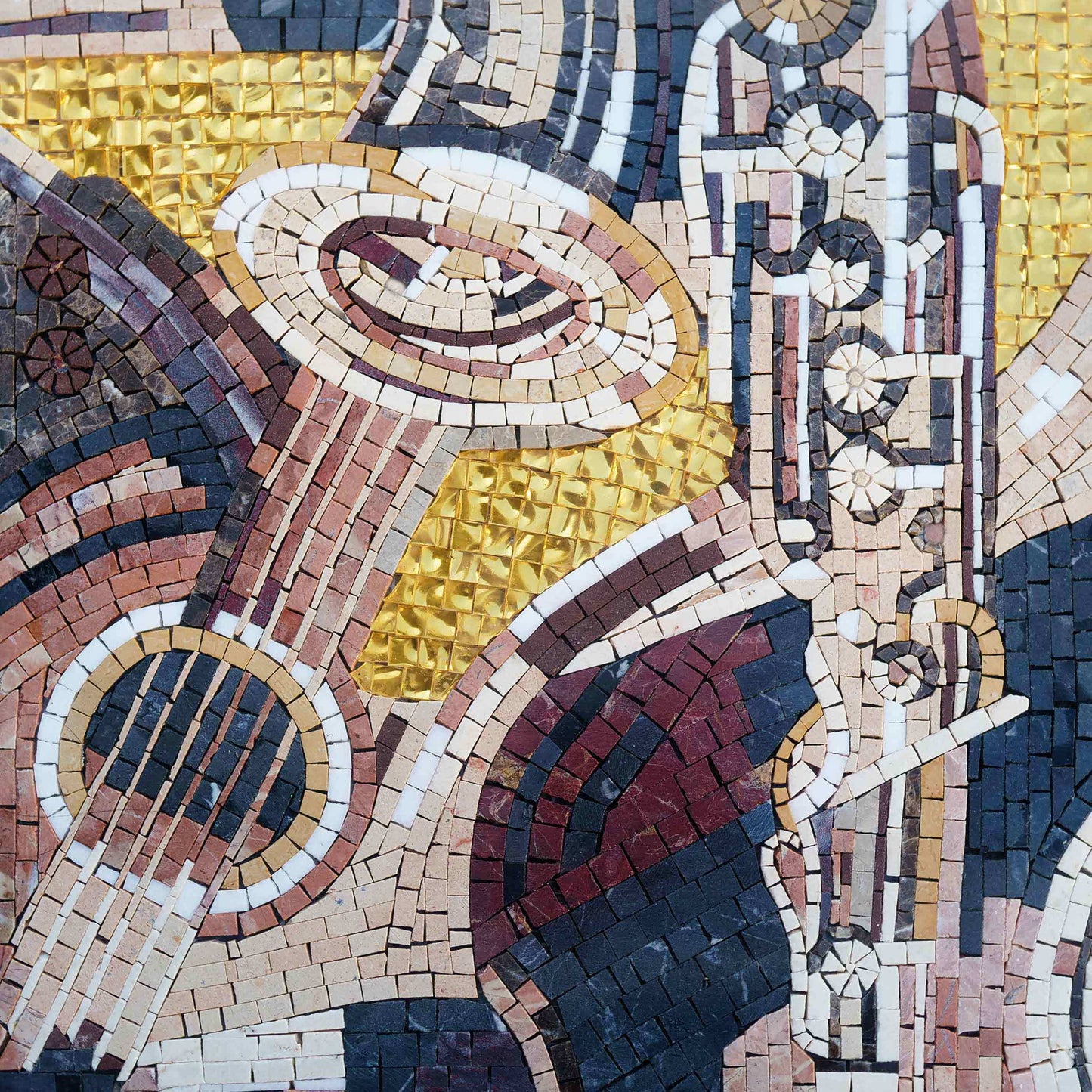 Assorted Musical Instruments Mosaic Art