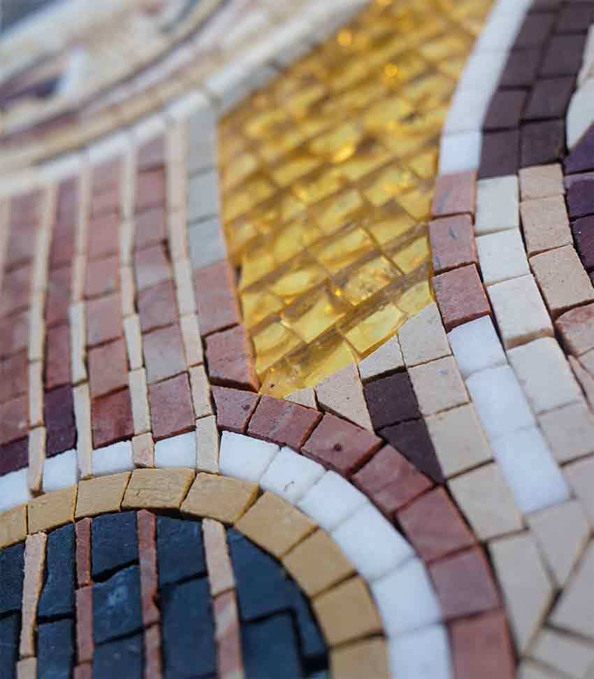 Assorted Musical Instruments Mosaic Art