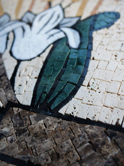 Floret Cross Mosaic Medallion