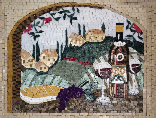 Tuscan Wine Country Mosaic