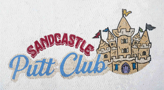 Sandcastle Putt Club Custom Mosaic Art Logo