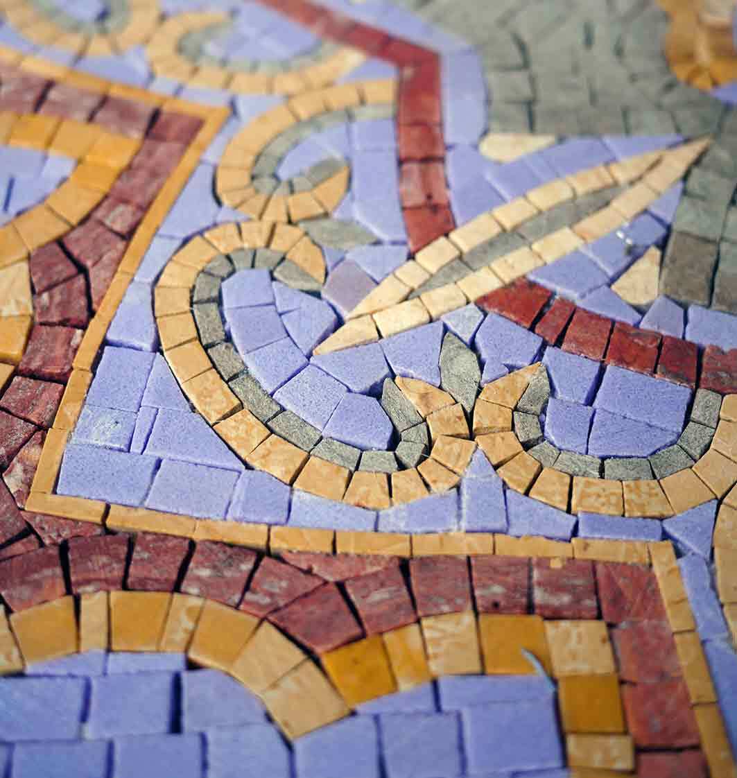 Intricate Multi-Layered Geometric Star Mosaic Art