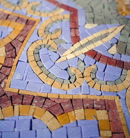 Intricate Multi-Layered Geometric Star Mosaic Art