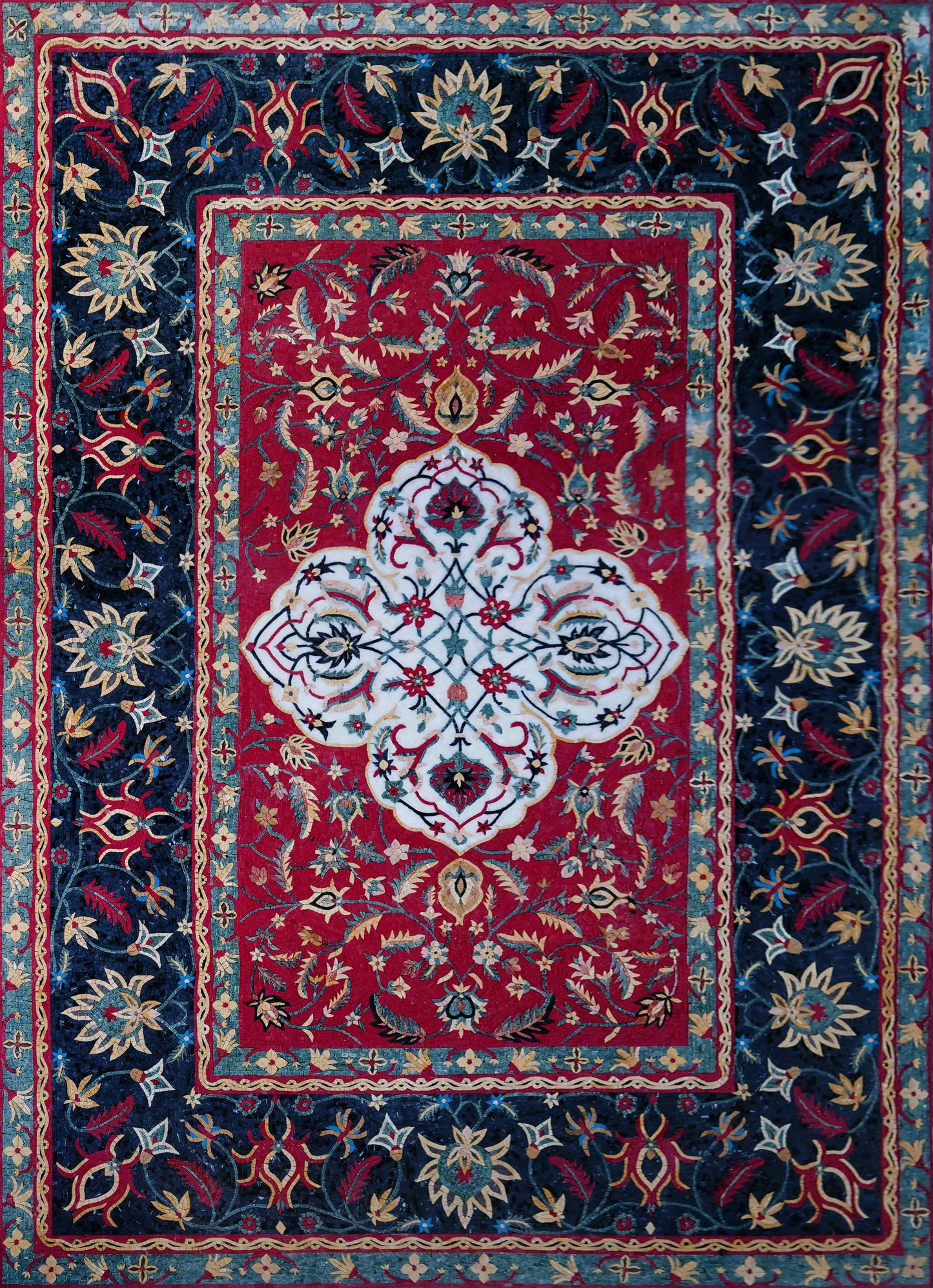 Woven Dreams: A Nain Rug Masterpiece
