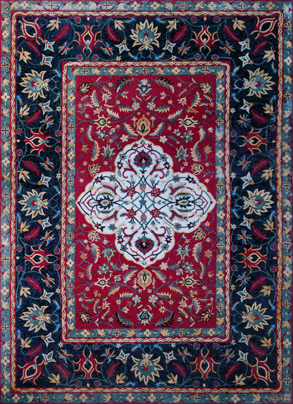 Woven Dreams: A Nain Rug Masterpiece