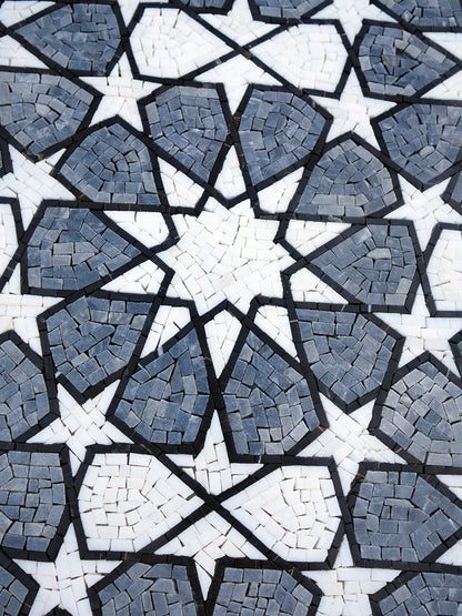 Geometric Harmony: A Mosaic of Interlocking Stars