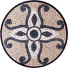 Round Tile Mosaic - Bleu de Prusse