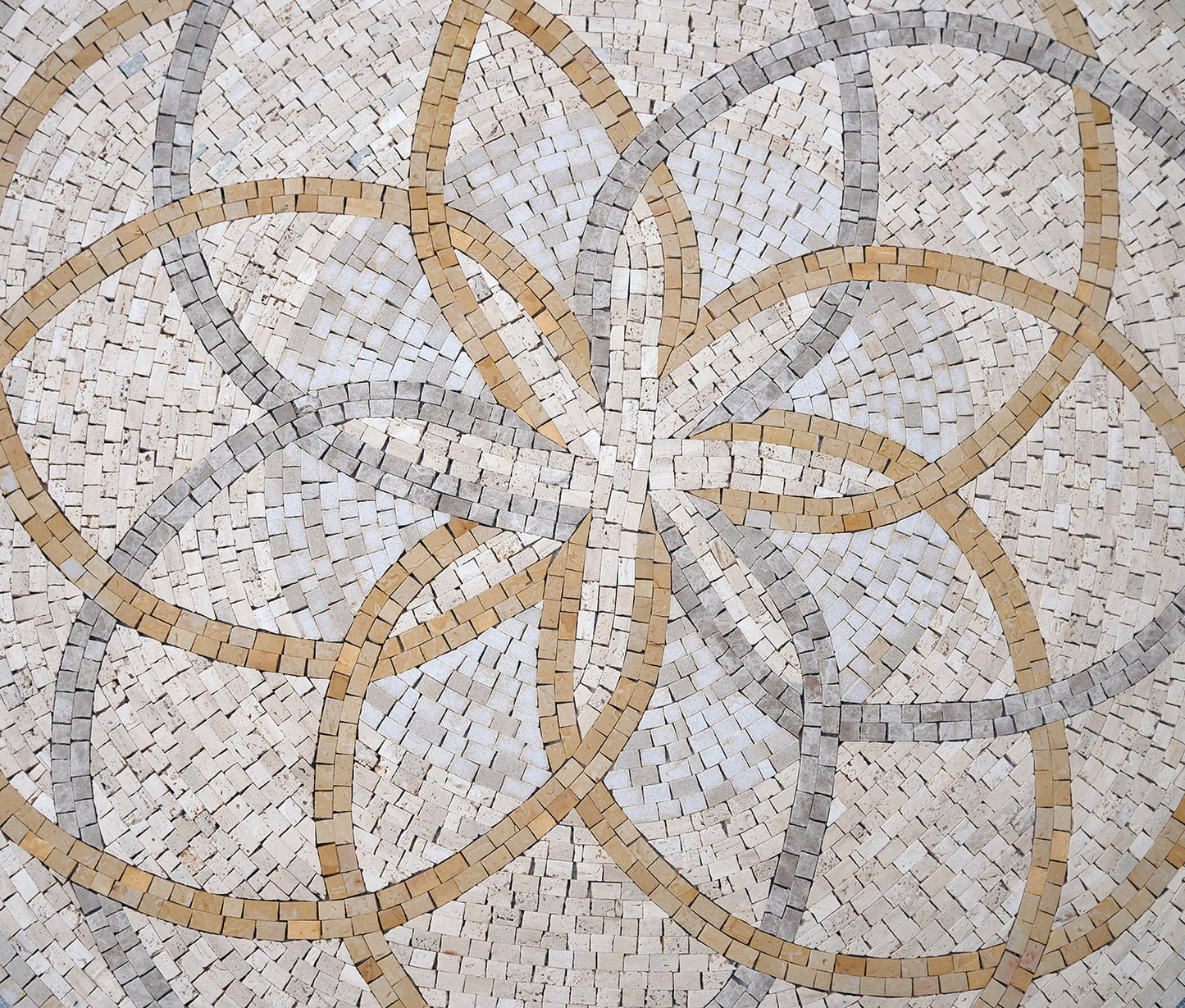 Serene Stone Mosaic Medallion