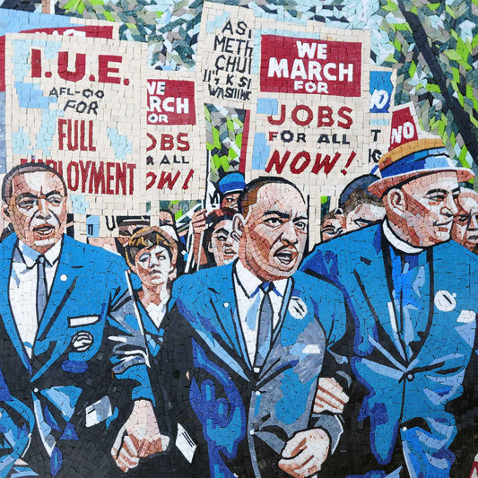 Marching for Equality: A Martin Luther King Mosaic Tribute to Civil Rights