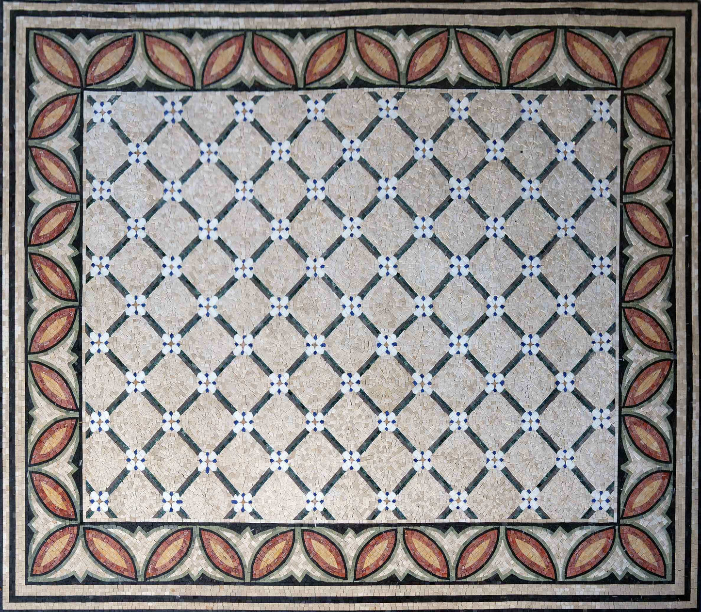 Handcrafted Mosaic Rug - Victorian Design