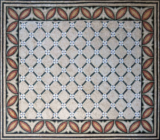 Handcrafted Mosaic Rug - Victorian Design