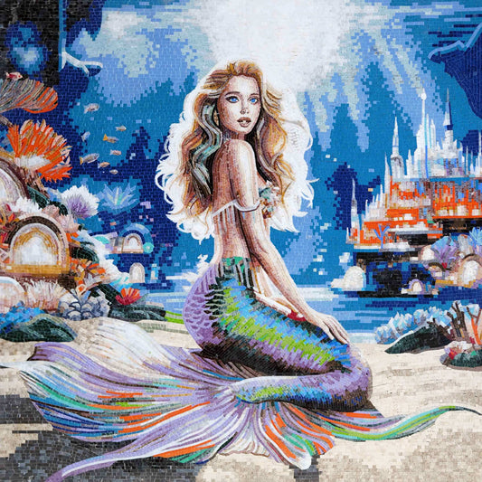 Enchanting Mermaid: A Vibrant Underwater Mosaic