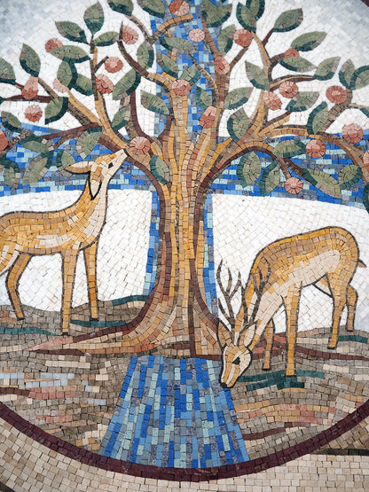 Mosaic of Paradise: Tree of Life and the Graceful Deer