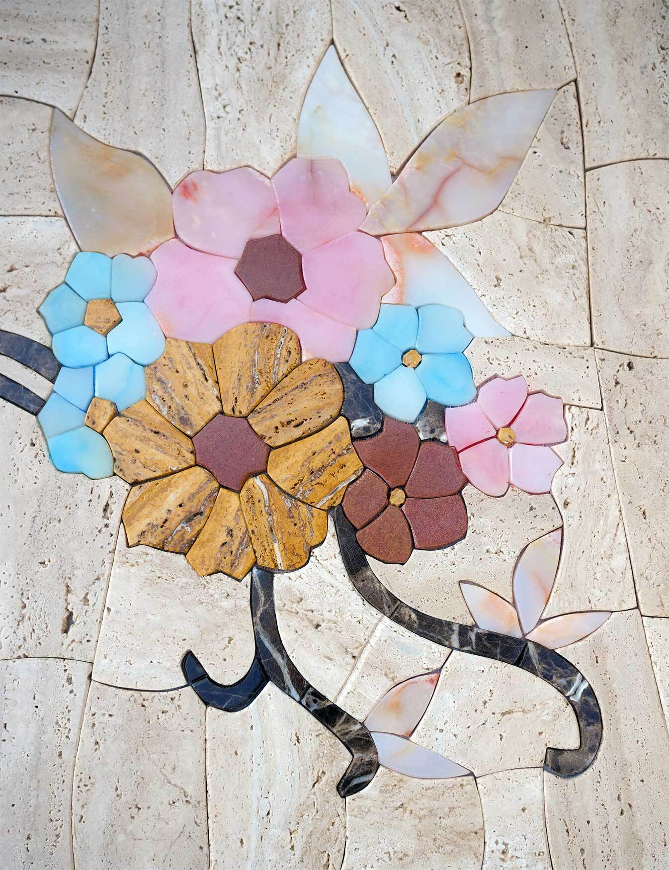 Floral Mosaic Cascade