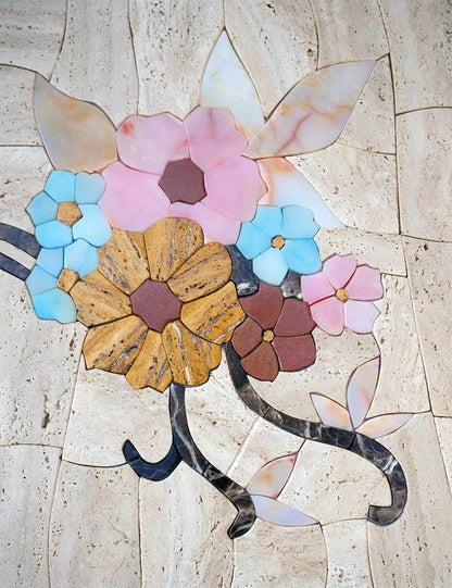 Floral Mosaic Cascade