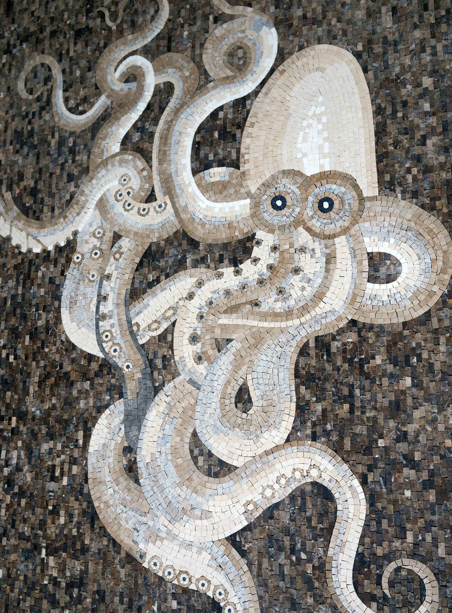 Marine Life Mosaic Art: Octopus, Squid, and Underwater Creatures