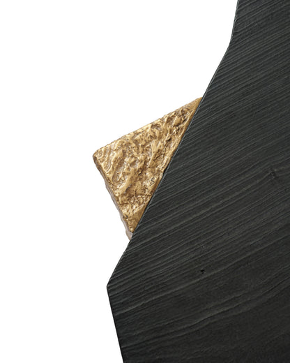 Handcrafted Mosaic Wood Side Table - Luxe Statement Piece