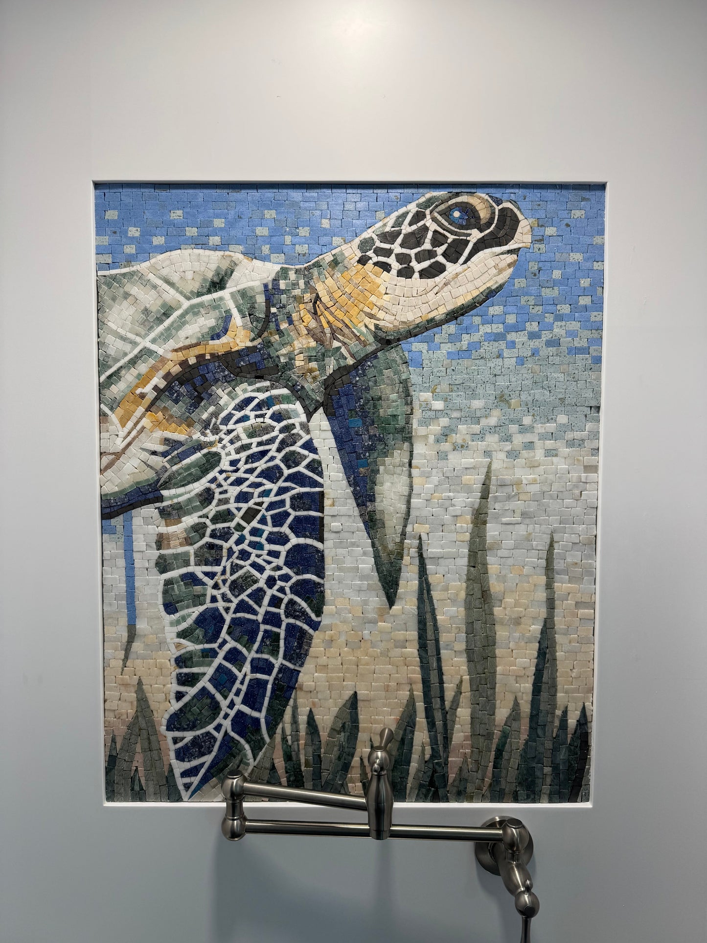 Unique Sea Turtle Mosaic Art Online