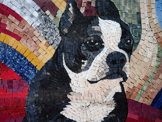 Bull The Dog Animal Mosaic