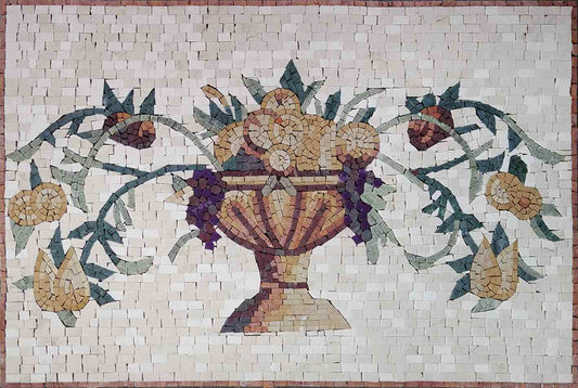 Food Basket - Mosaic Artwork