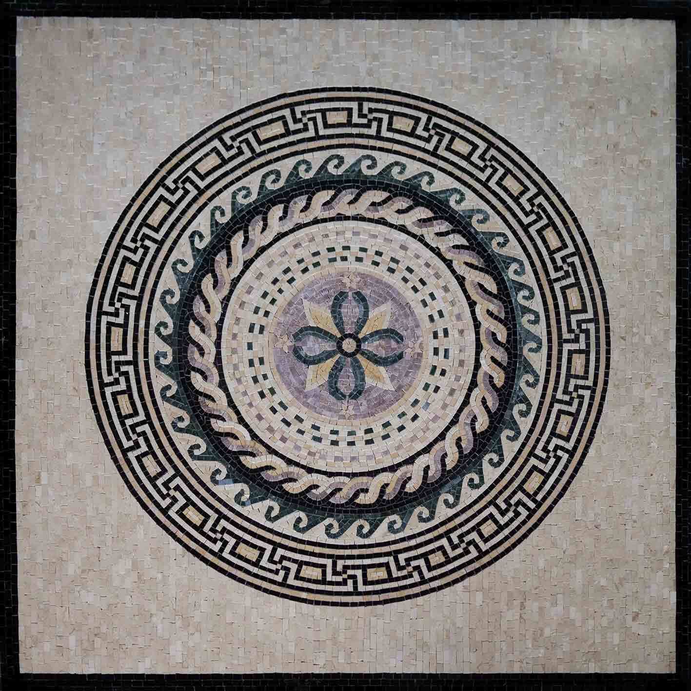 Geometric Mosaic - Neutral Mosaic Designs