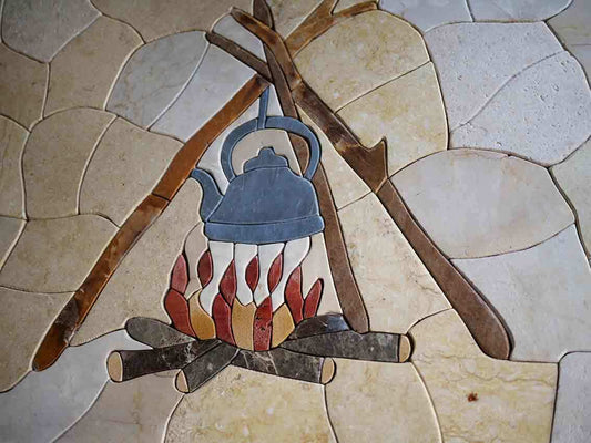 Heating Teapot - Petal Mosaic