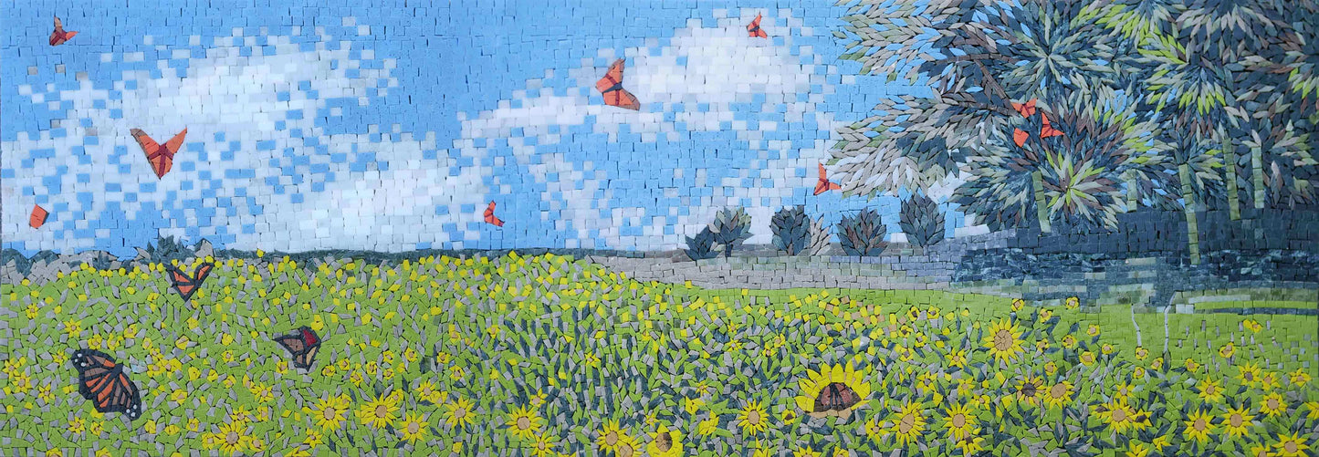 Landscape Mosaic - The Butterfly Field