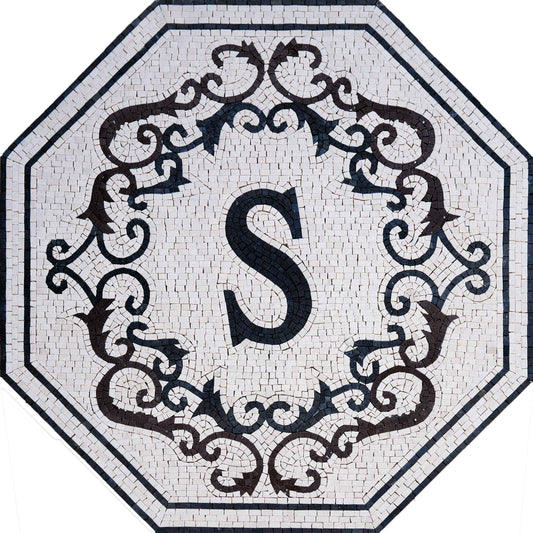 Letter 'S' Mosaic Sign