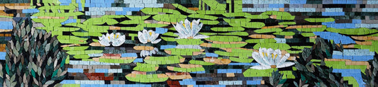 Lotus Landscape Mosaic Calm Art