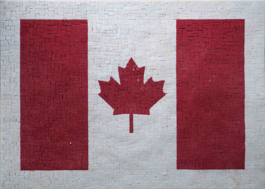 Mosaic Art - Canada Flag