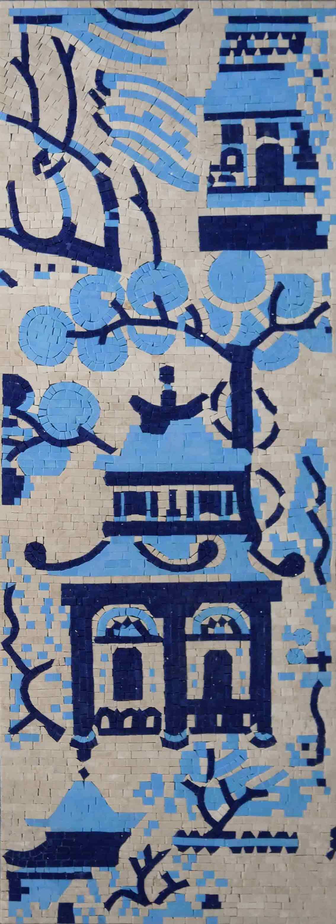 Mosaic Art - Chinese Temple